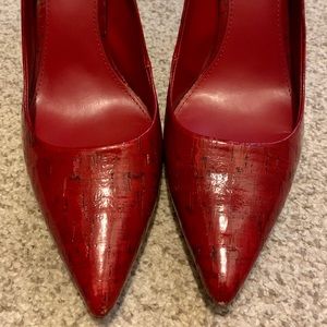 Gorgeous red Ralph Lauren pointed toe pumps